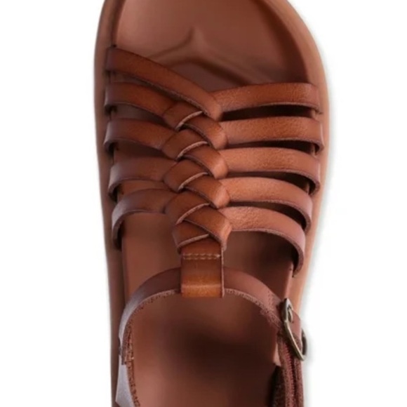 Wonder Nation Brown Leather  Gladiator Sandals EUC Size 9 - Picture 5 of 8